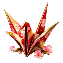 Origami Crane symbol art